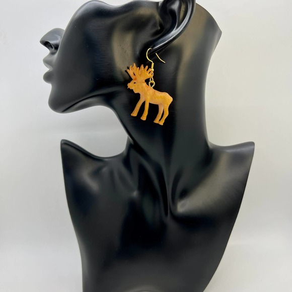 Animal Earrings - Moose Earrings - Zoo Earrings - Teacher Earrings - Canada Ear - Picture 8 of 10